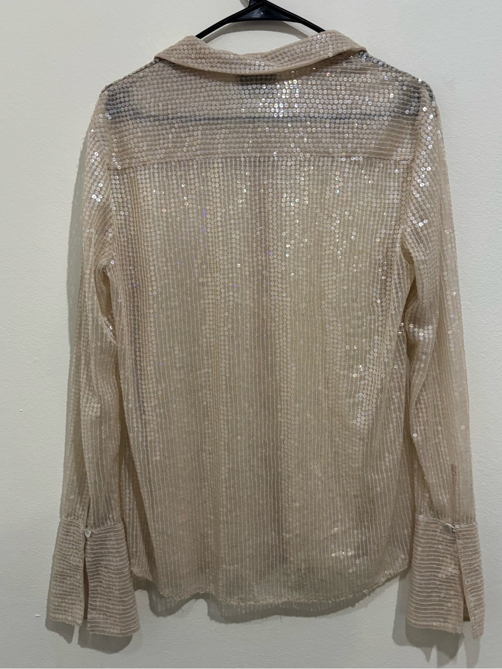 RAT and BOA Sequin Button Down Size Small - Picture 2 of 6